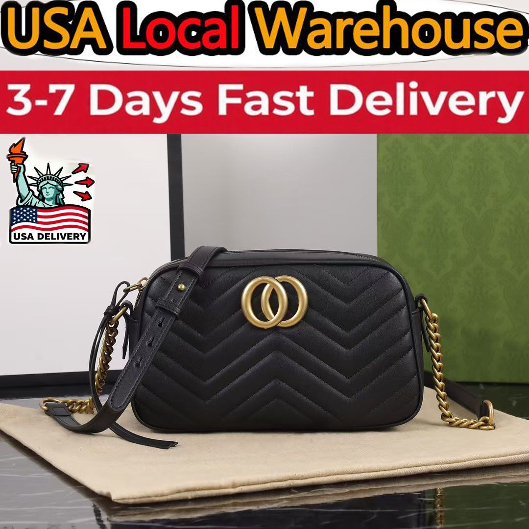 Designer Handbags Luxury Bags Wallets Shoulder Bags Designer High-Quality Fashion Women's Chain Crossbody Bag Solid Color Camera Bag Quilted Leather