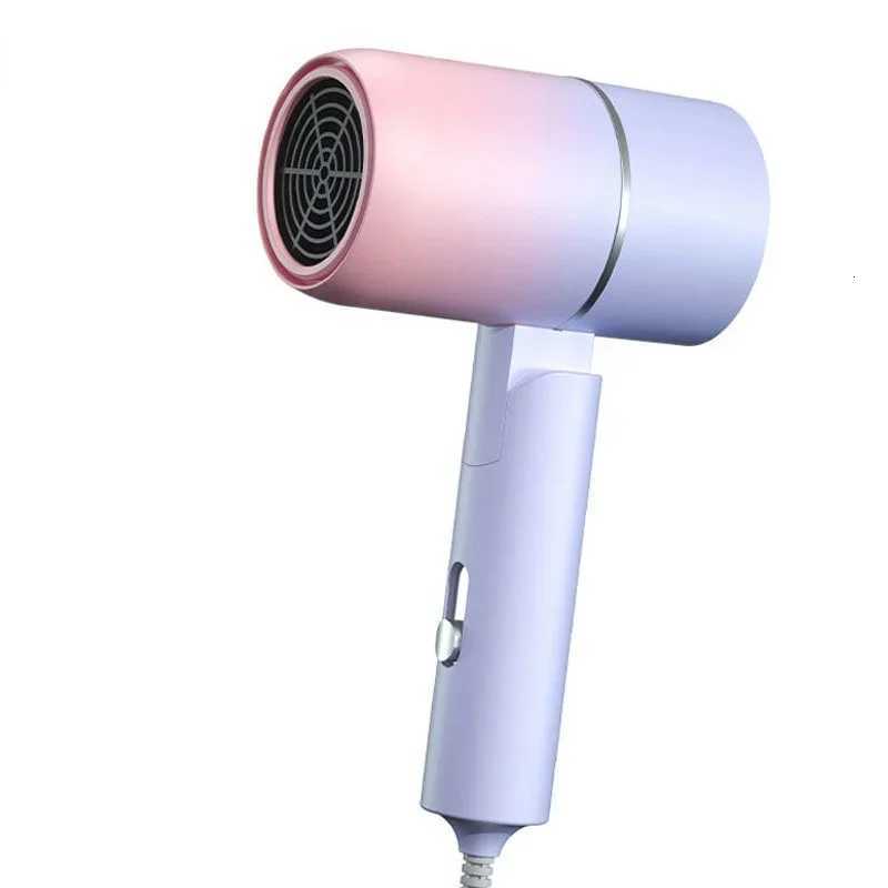 Folding Hairdryer With Carrying Bag Hot Air Anion Hair Care For Home MIni Travel Hair Dryer Blow Drier Portable Hair Brush DryerT251118
