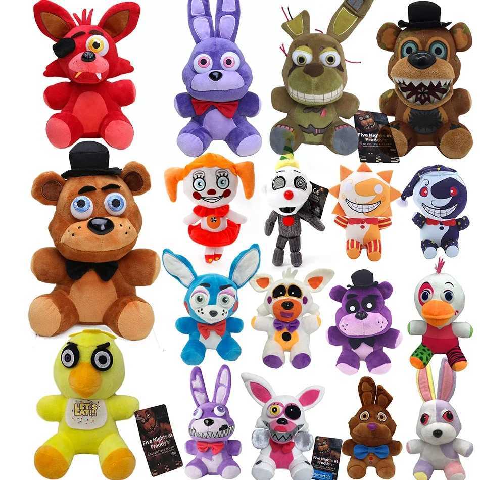 2025Five Nights at Freddys FNAF - Cute Plush Toys 18cm Game Dolls Bonnie Bear Foxy from the Animated Series Freddy Plush Z251118