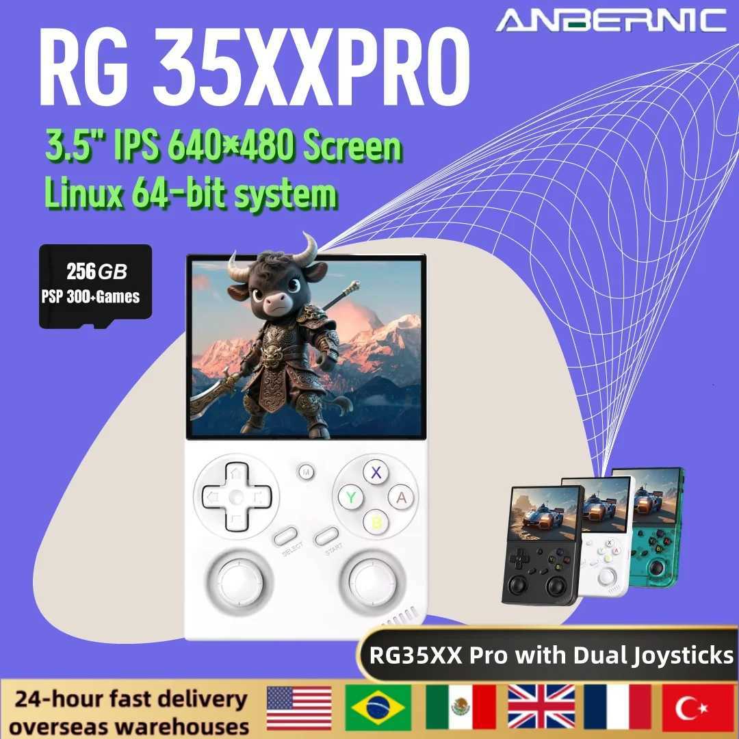 ANBERNIC RG35XX PRO Video Game Consoles 35 I Screen Linux 64-bit TV Output Handheld Game Players P Kid Gifts RG35XXPROW251118