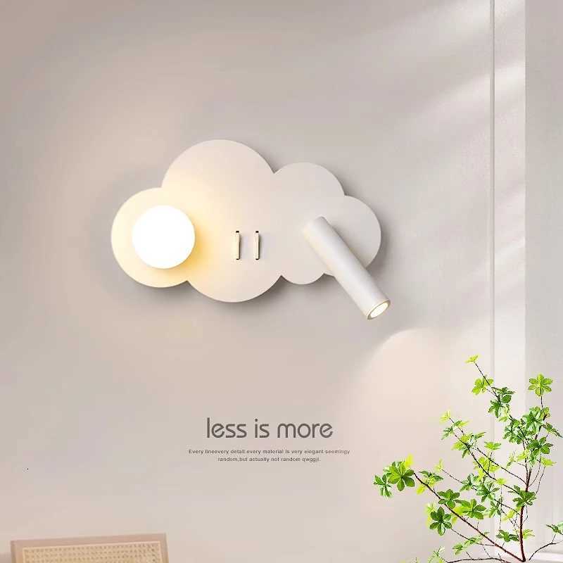 Cloud wall lamp Nordic ins wind minimalist bedside lamp modern minimalist boys and girls childrens room bedroom wall lamp M251118