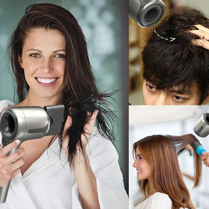 1600W high-power portable hair dryer and the mini low-noise diffusing AC motor with ion function make convenient for both homeT251118