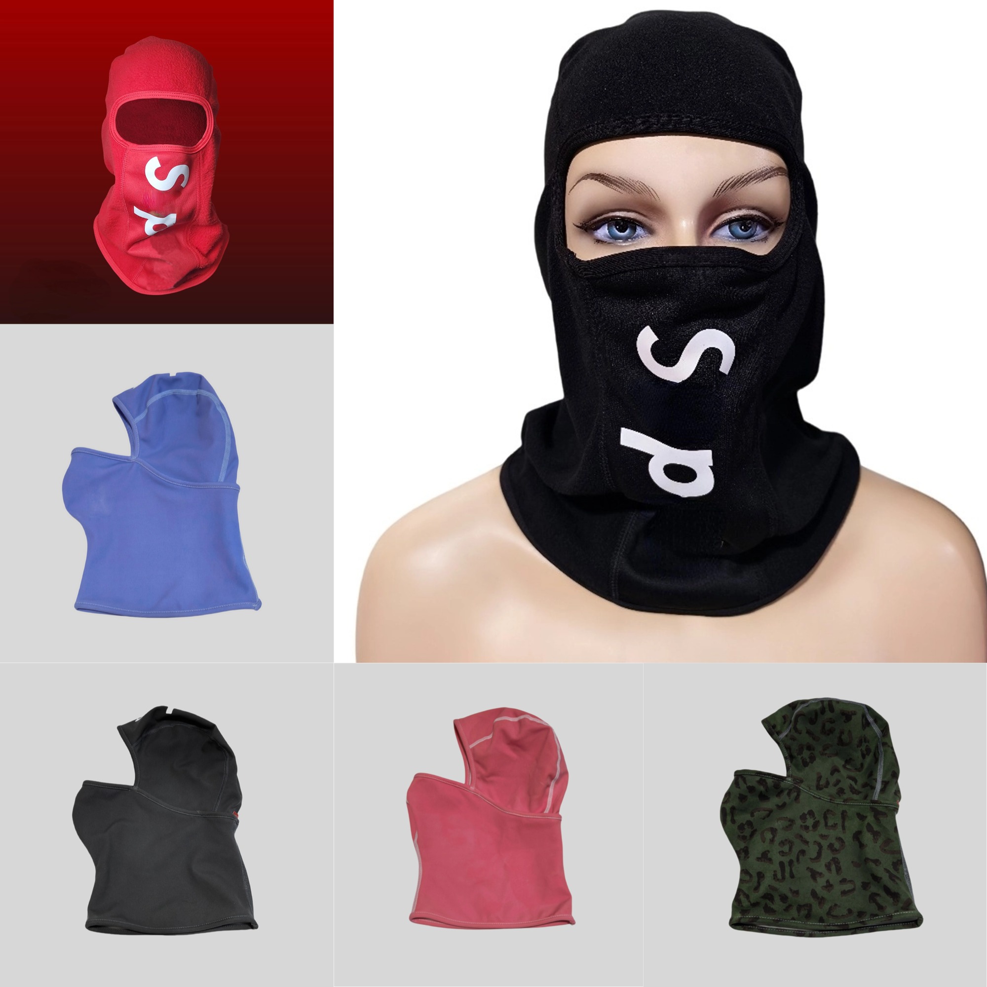 Cycling Masks Designer Masks Luxury Pashmina Wool Thermal Color-changing Ski Headgear Hat Warmth-protective Men's fleece Windproof