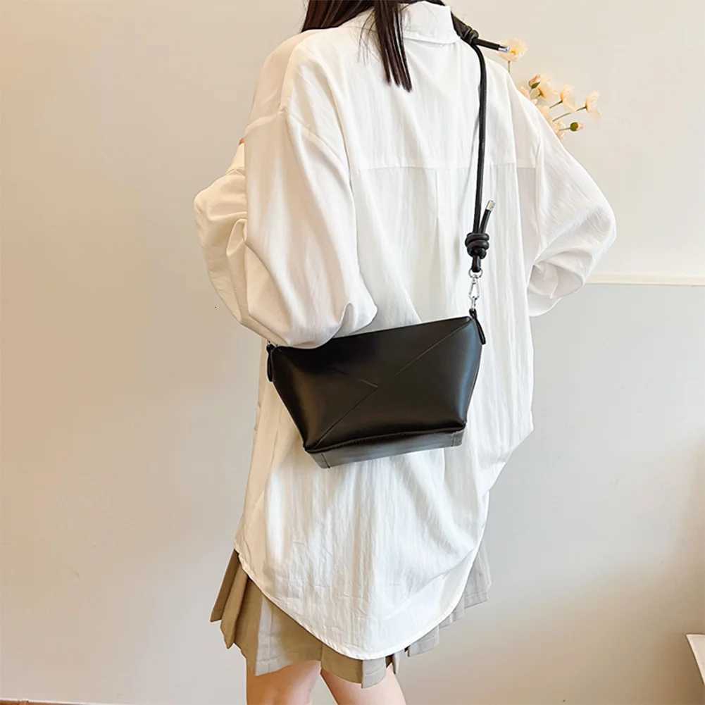 Geometric PU Leather Shoulder Bag Zipper Closure Underarm Bag Commuter Messenger Handbag for Women Work Shopping TravelW251118