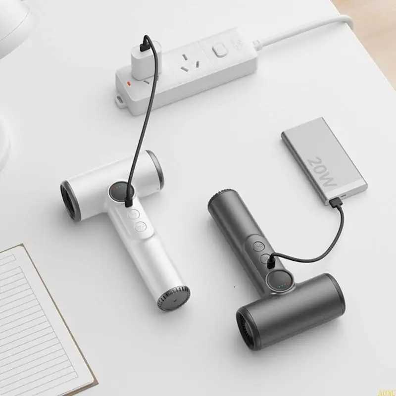 A0NC Portable Rechargeable Wireless Hair Dryer 30000RPM High Speed Hair Dryer Quick Dry Blow Dryer 100 Speed SettingsT251118