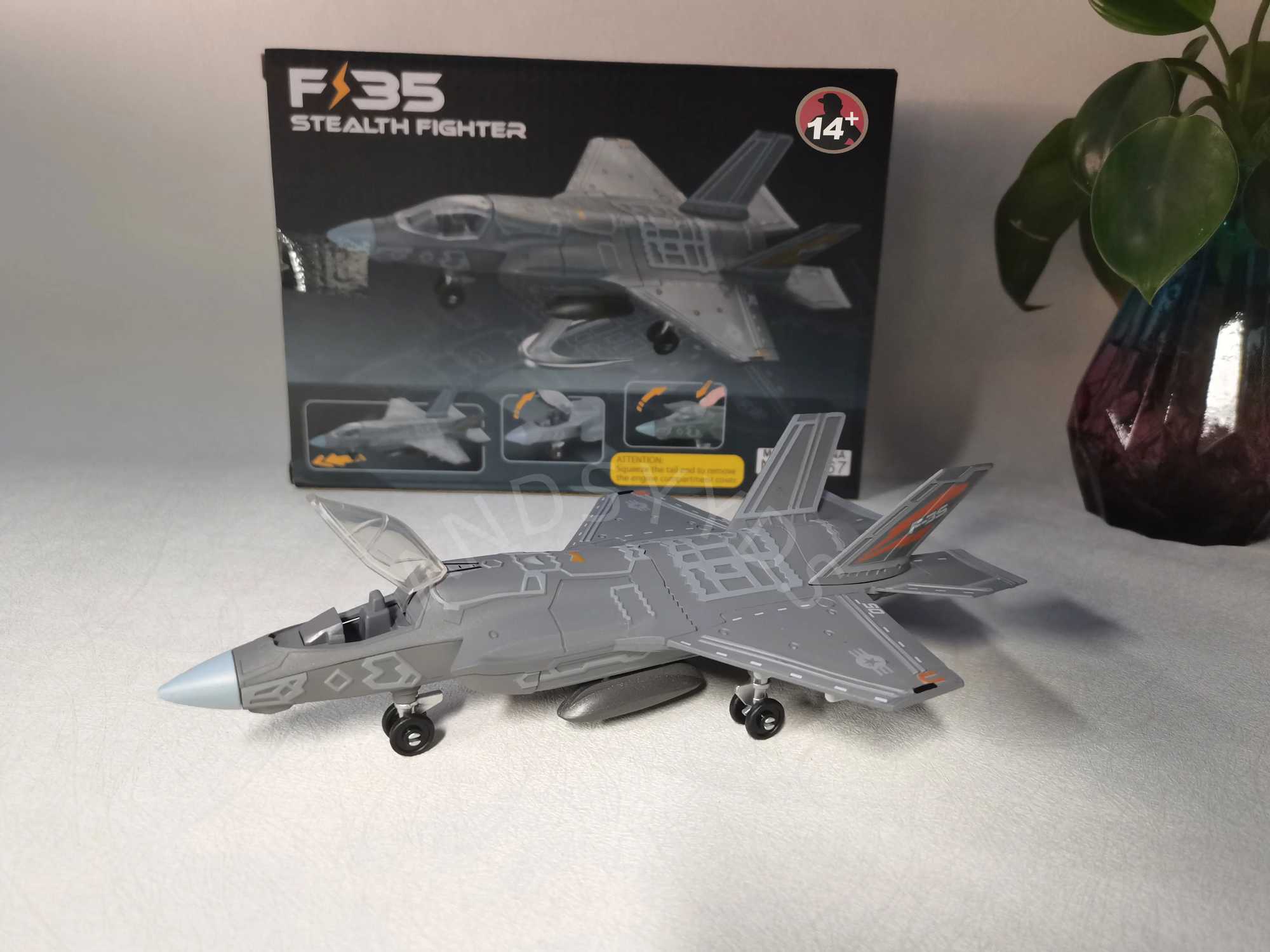 172 Scale Attack Fighter US Air Force F-35 Model DIY Assemble Die-Casting Military Toys Plane Model 3D Puzzle For Collection C251118