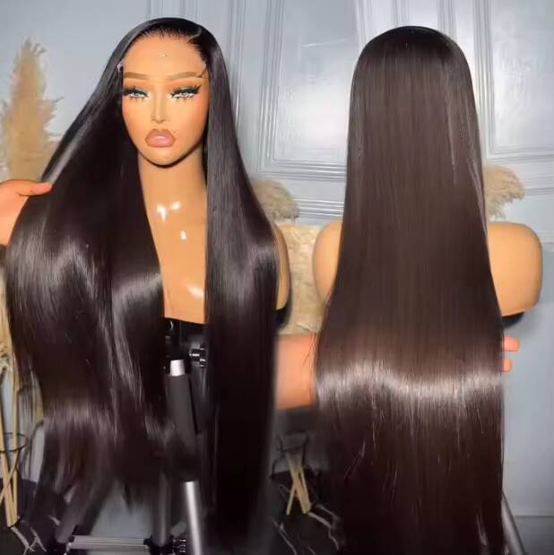 40 Inch Bone Straight Human Hair Lace Front Wigs Cuticle Aligned Hd Lace Frontal Wig Vietnamese Raw Hair Wigs for Black Women