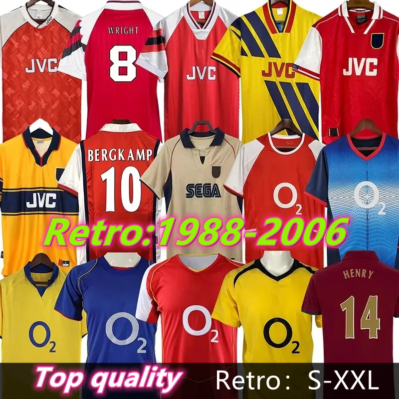 Retro ArsenalFC soccer jerseys football kit HIGHBURY PIRES REYES BERGKAMP ADAMS Persie Galla V. PERSIE football shirt Men Kids kit Vintage Classic
