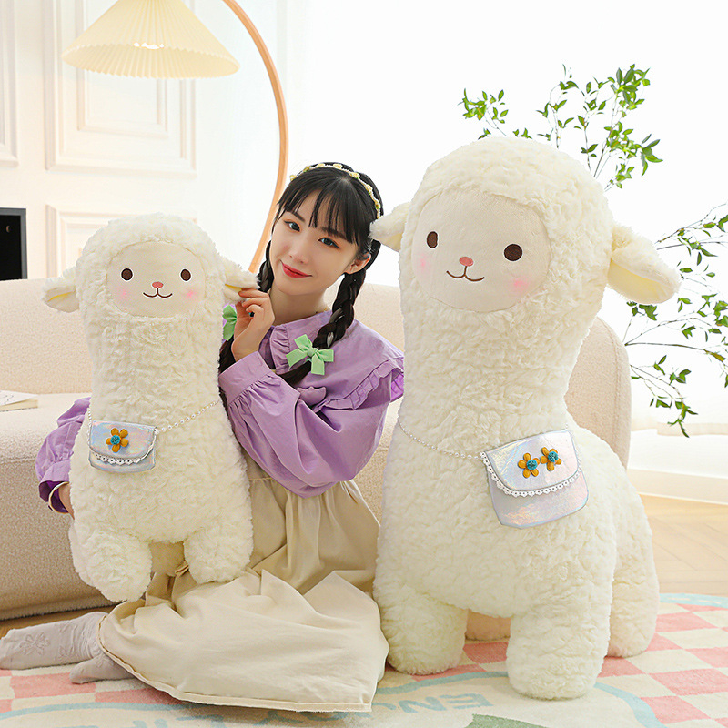 Alpaca Doll Plush Toy Cloth Doll Large Lamb Sleeping Pillow Birthday Gift