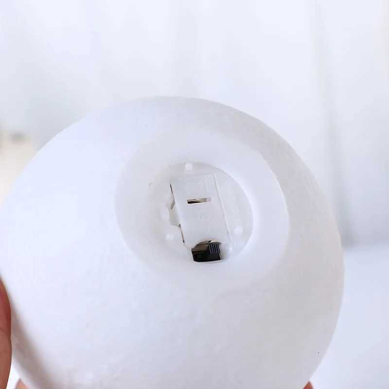 12cm 7 Color Changing Moon Lamp Wireless Night Lamp Table Lamps Romantic Button Battery Powered Indoors Lighting M251118