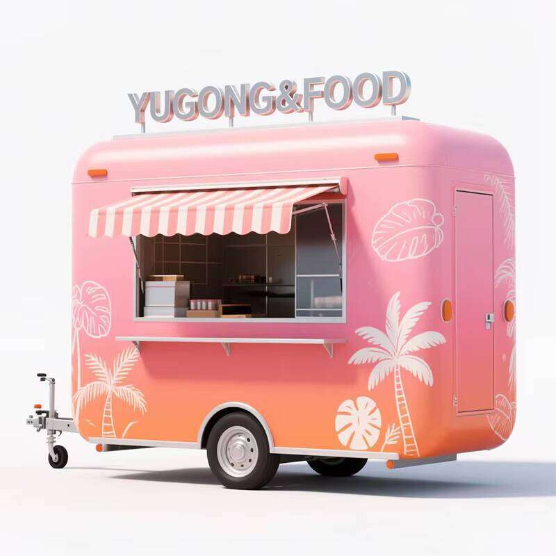Outdoor Mobile Food Truck Snack Cart Restaurant