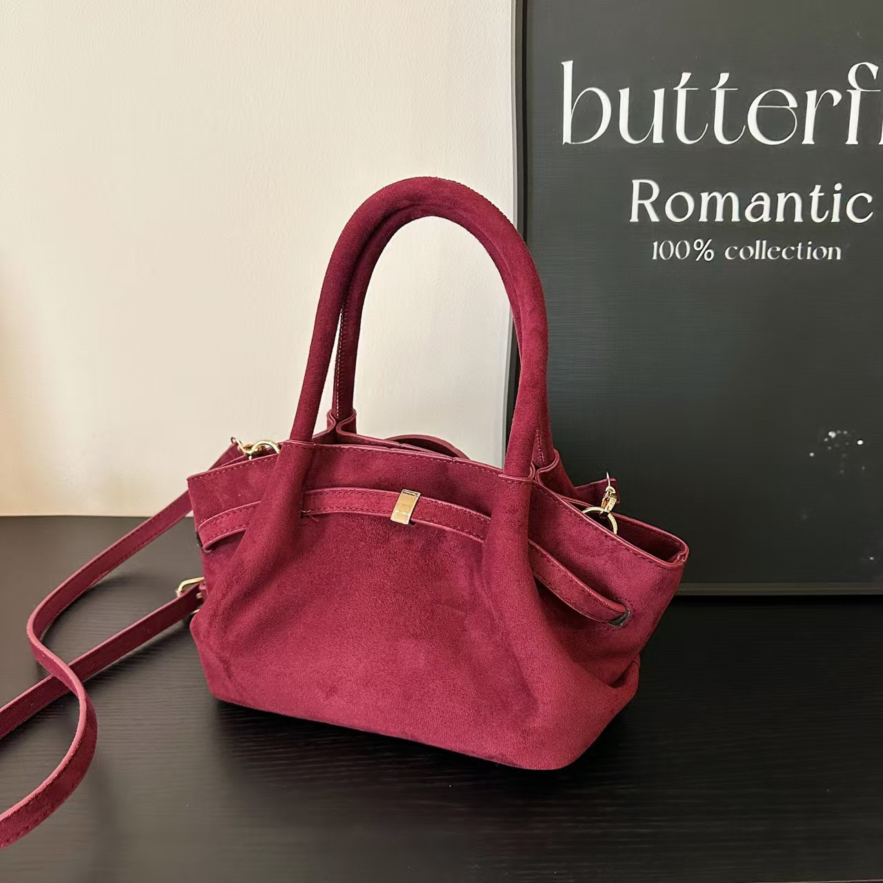 Women Suede Crossbody Bag Armpit Shoulder Bags Adjustable Strap Hobo Satchel Clutch Purse Handbag 241030