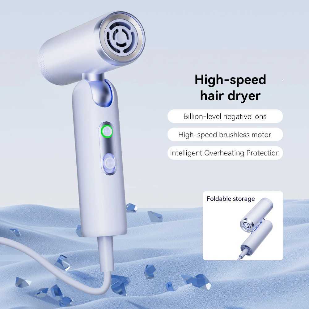 Professional Foldable Salon Mini Portable Rechargeable Highspeed Hotel Pet Multifunction Travel Hair Dryer Professional SalonT251118