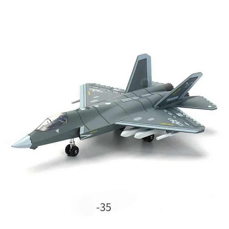 1 PCS DIY F14 Tomcat J-35 Stealth Su35s Multi-Purpose Fighter T90 Main Battle military model toys for gifts Children Plane Model C251118