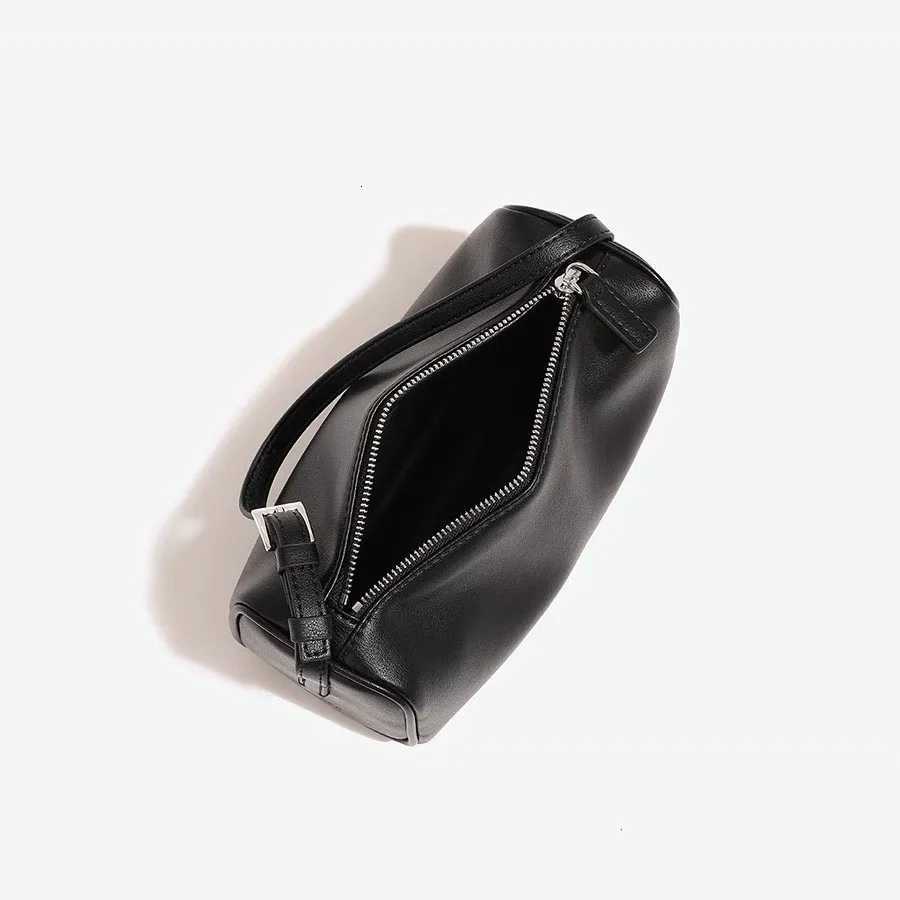 Genuine leather 90s pen bag 2025 new luxury design soft cowhide mini one-shoulder crossbody bag suede fashion ladies handbagW251118