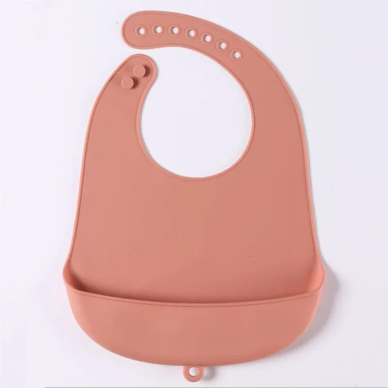 1 lunch apron silicone baby bib for children waterproof Saliva solid feeding girls and boys 250414z