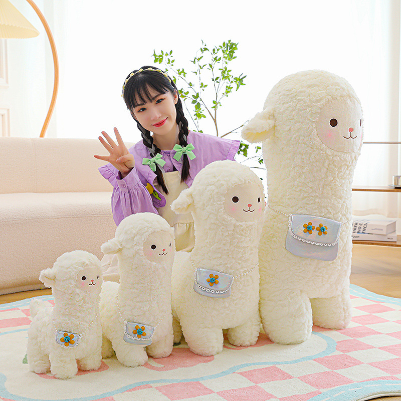 Alpaca Doll Plush Toy Cloth Doll Large Lamb Sleeping Pillow Birthday Gift