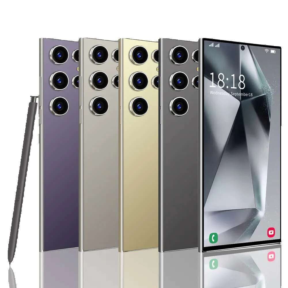 S24 Ultra 4G 3G 2G Smartphone Dual SIM Android Phone 6.8Hd+ HD Display 64Gb 128Gb