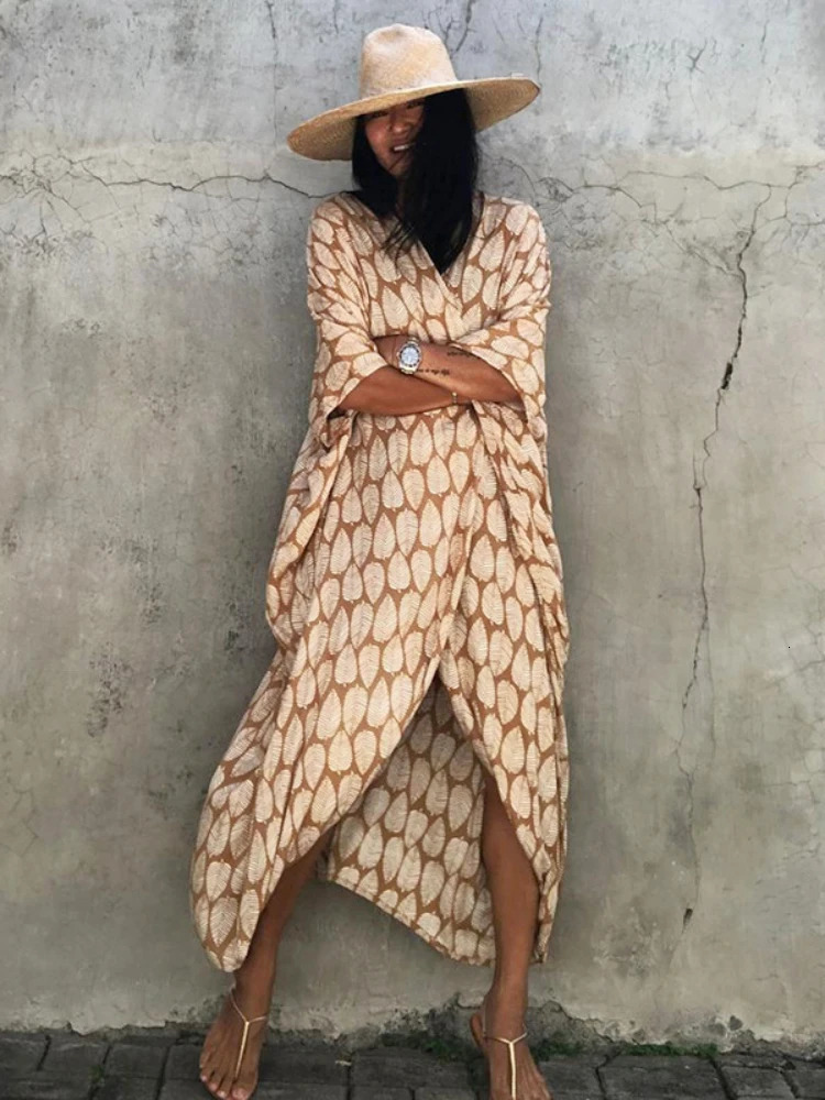 Bikini swimsuit womens printed beach kimono self waistband loose bag suit lifting 22 colors 250415Z