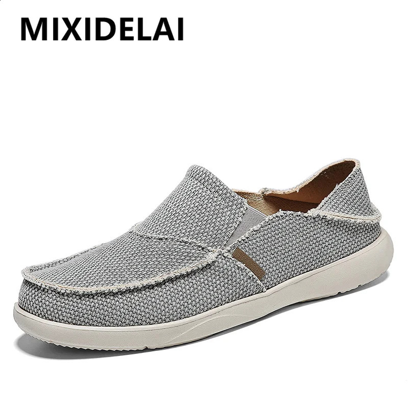 Arrival Spring Summer Comfortable Casual Shoes Lightweigh Mens Canvas Shoes For Men Slip-On Fashion Flat Loafers Shoes 250417