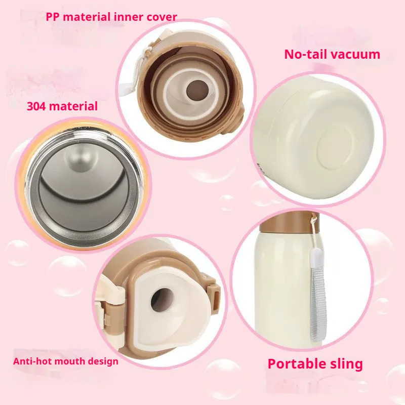 200ML350ML Stainless Steel Pocket Cup Travel Thermal Coffee Mug Mini Thermos Vacuum Flask Insulated Sport Water Bottle 251107 W260226