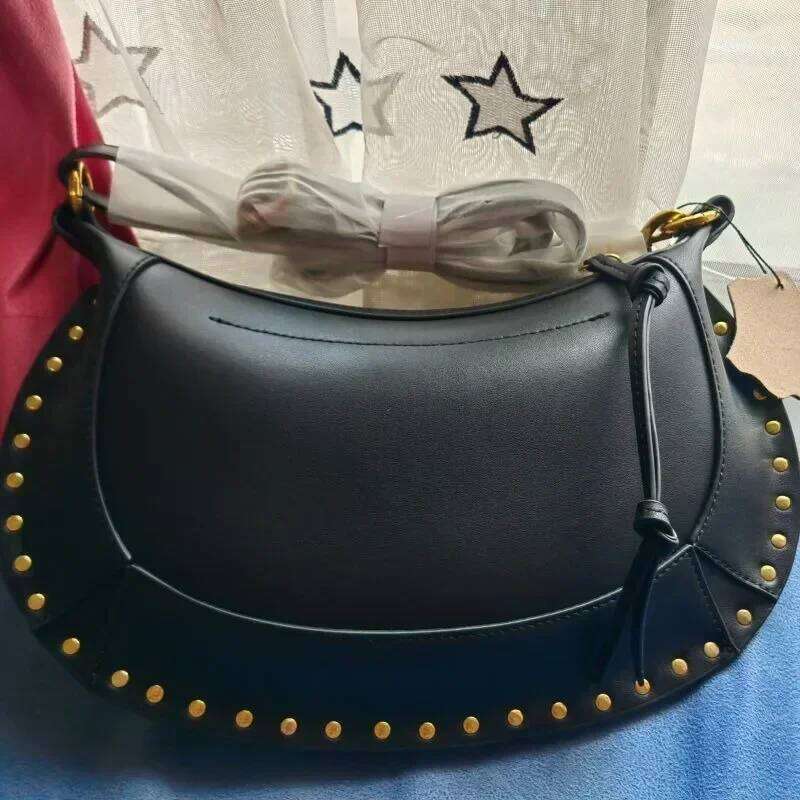 2025 Pour Femmes Haute Qualit En Peau De Vache Demi-Lune Or Lumire Luxe Saule Clou IS Paule Sac Bandoulire