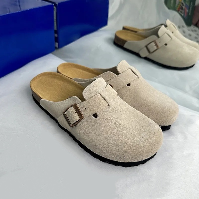 Designer Clogs Sandals Clog Slippers Cork Flat High Quality outdoors Footbed Eva Suede Genuine Leather Slide Women Men Casual trainers flip flops desi