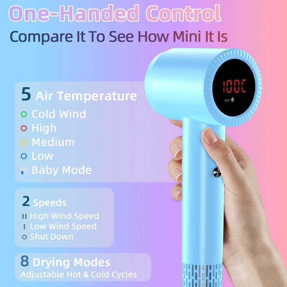 Fast Drying Hair Dryer High Speed Ionic Blow Dryer Concentrator Nozzle 110000 RPM Fast Suitable Thick Curly Wavy HairT251118