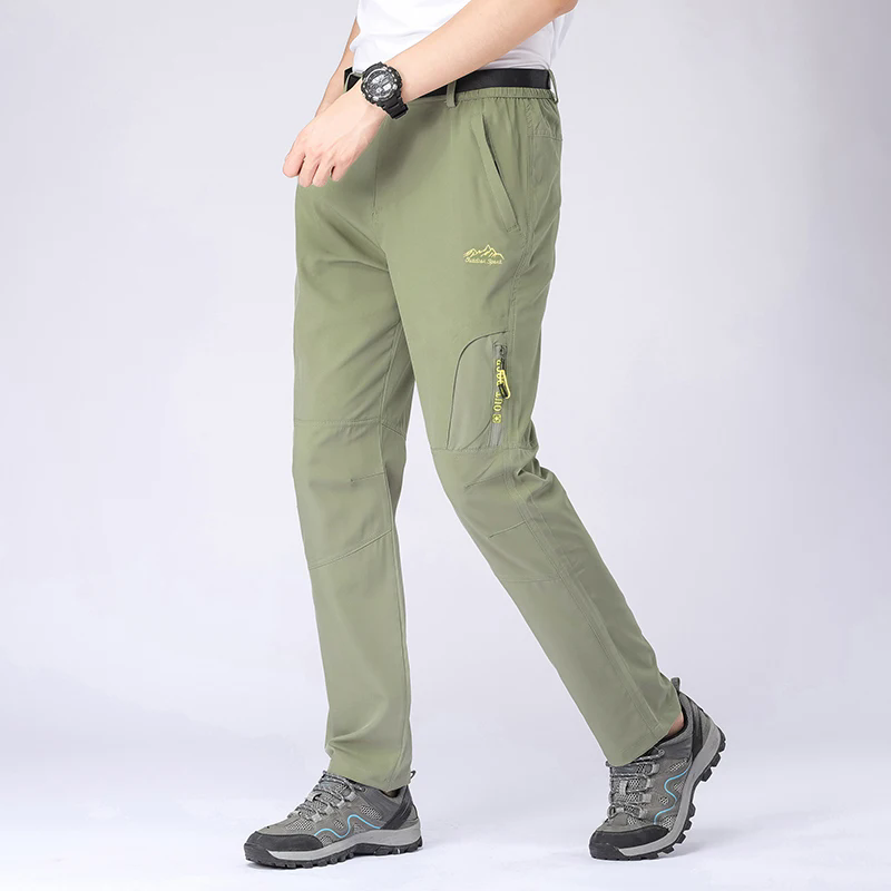 5XL Fashion Outdoor Thin Quick Drying Pants Men's Summer Elastic Breathable Sprint Trousers Mountaineering Pants Loose Sports Casual Bottoms Asia