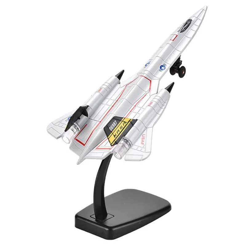 SR-71 Blackbird American reconnaissance plane fighter model airplane sound and light childrens toy ornaments collection gift C251118