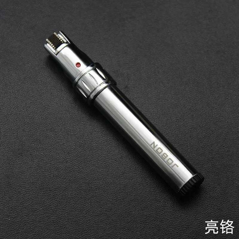 JOBON Metal Ghost Flameless Butane Gas Flashlight Floating Flame Flint Lamp Grinding Wheel Inflatable Lamp Smoking Gift W250418