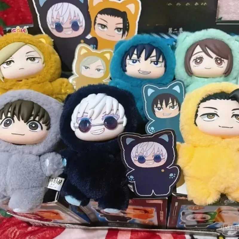 Genuine Eaki Jujutsu Kaisen Season 2 Cat Park Party Gojo Satoru Blind Box Plush Wrist Bag Pendant Model CollectionW251118