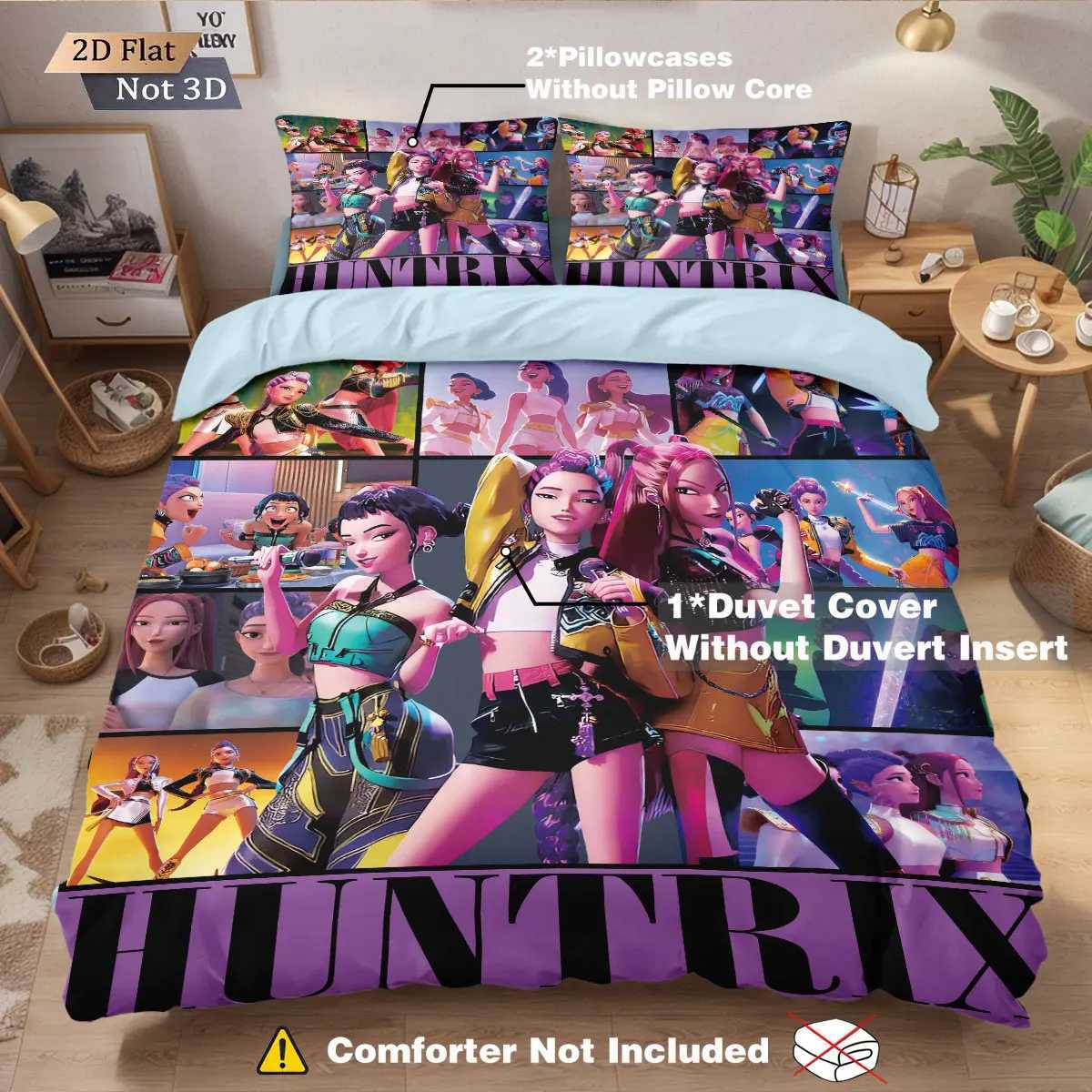 3pcs kpop Devil Girl Group Print coreless Bedding Set Multi Size Bedrooms Dormitory duvet Cover Soft Machine WashableM251118