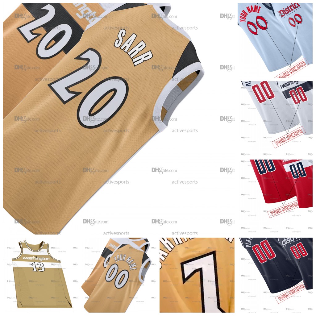 Mens Womens Youth 20 Sarr Basketball Jersey Carrington Whitmore George Gill Johnson Middleton Stitched Name number