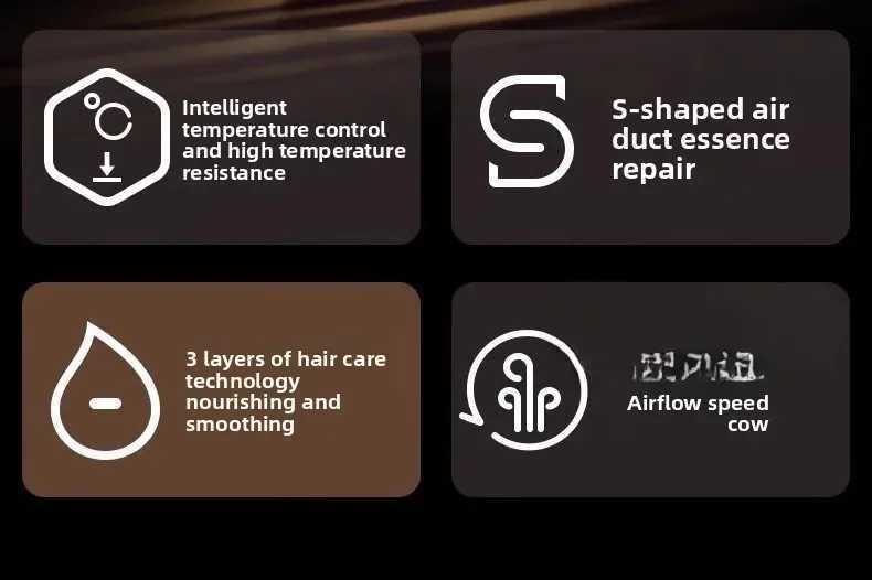 2025 Professional Leafless Hair Dryer with ConstantTemperatureNegativeIonTechnology5 Attachments forHomeTravel PortableHair CareT251118