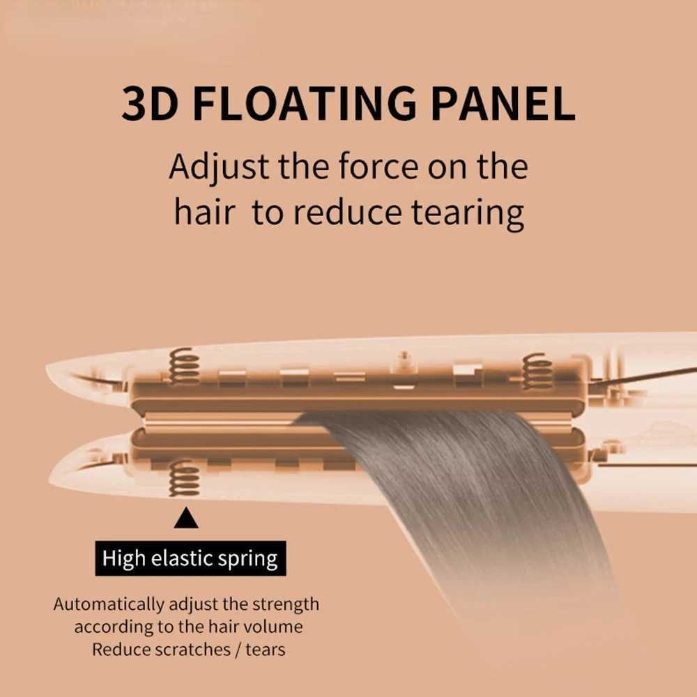 Original Ceramic Straight Flat Iron 1 Plate Black Professional Salon Model Straightener and Curler Planchas pelo W250418