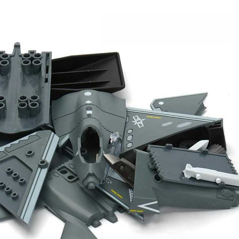 1/72 Creative Military Series Building Blocks China Stealth Carrier Based Multi-Purpose Fighter Model Toys For Boys Xmas Gifts C251118