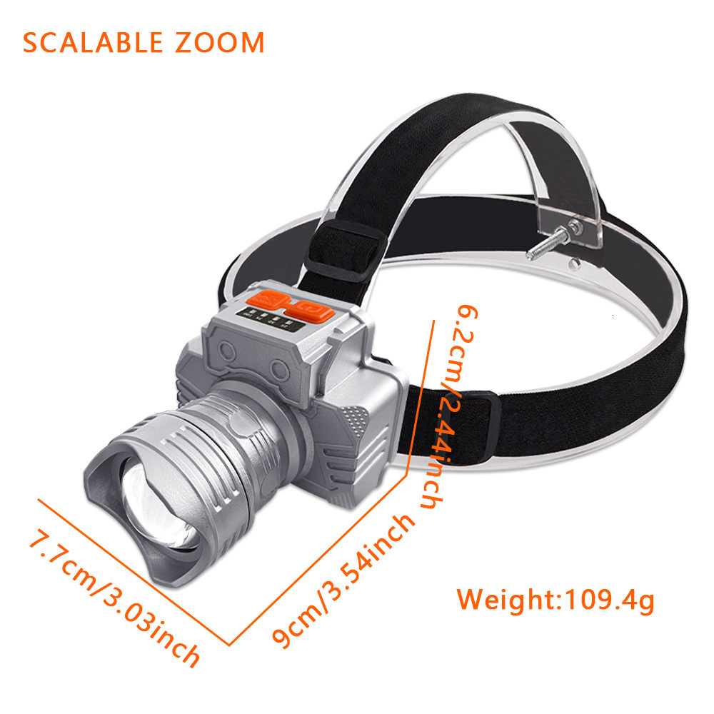 Strong Light led lights Headlight Lighting Long-Range Light Super Bright Outdoor Fishing USB Rechargeable Mining Lamp free shipping