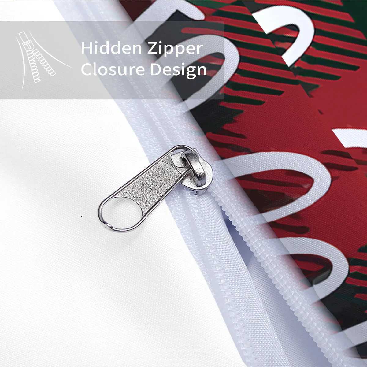 3pcs Christmas Plaid Print Coreless Bedding Set Comfortabl Dormitory Bedroom Holiday Decoration Multiple Sizes Machine WashableM251118