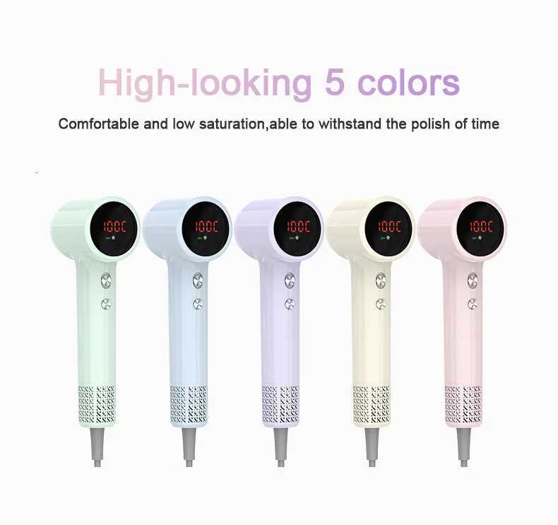 Newest Design Portable Mini Hair Dryer Strong Power High Speed Bldc Motor Hair Blow Dryer With Nozzle DiffuserT251118
