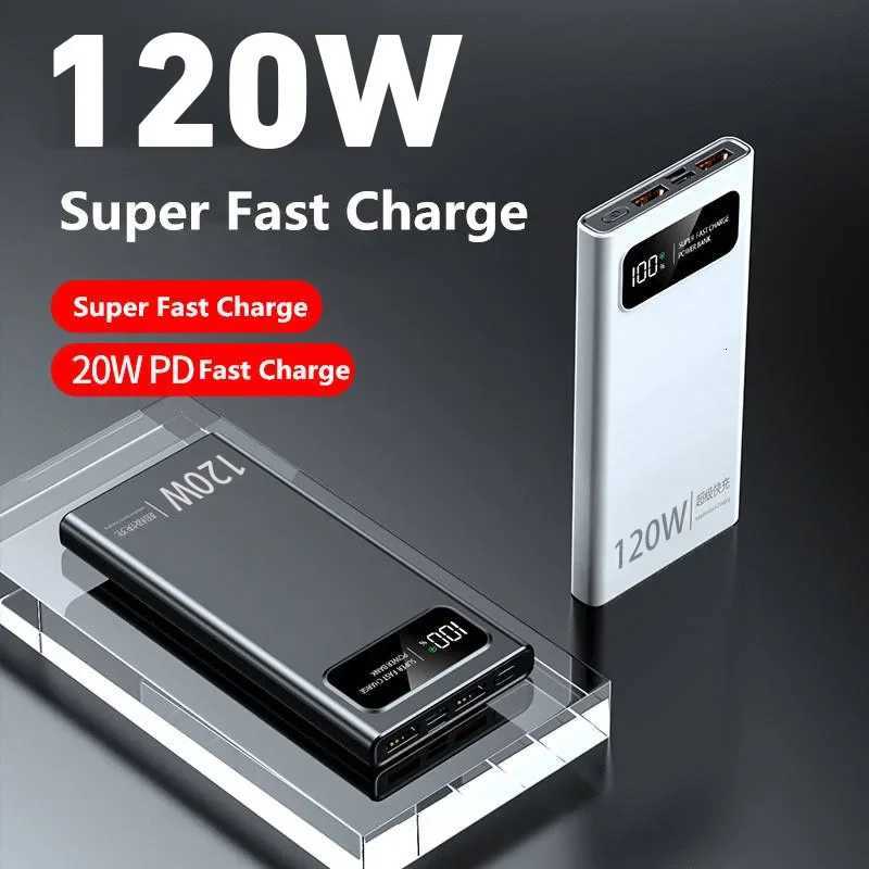 200000mAh Power Bank 120W er Fast Charger Large Capacity Mobile Power Portable External Battery for iPhone New C251118
