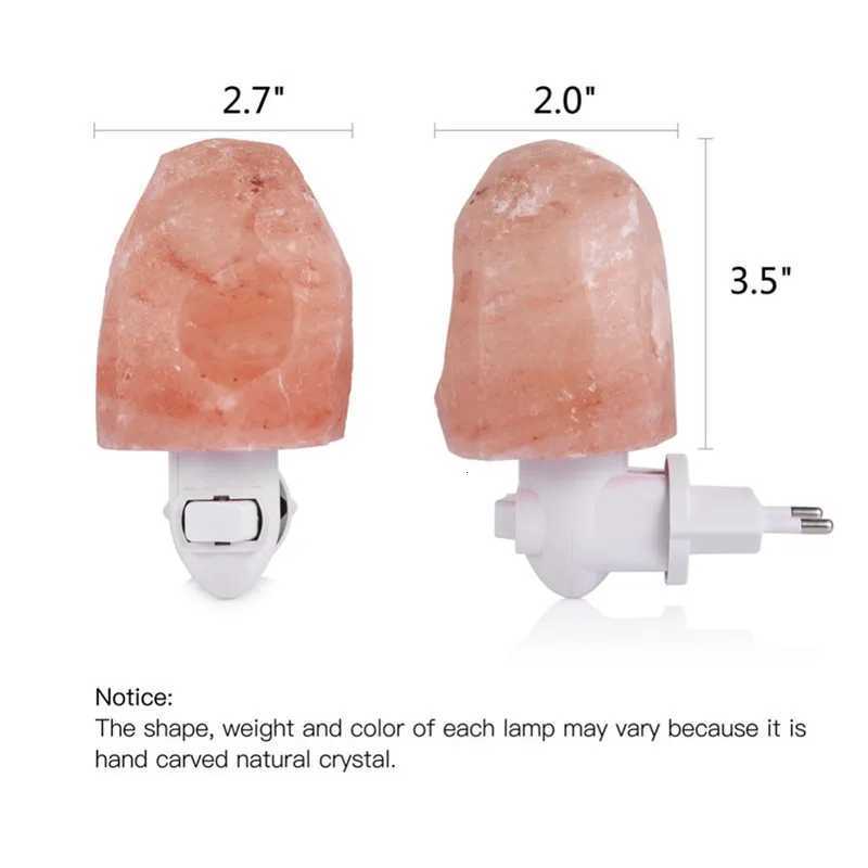 Natural Himalayan Salt Lamp Night Warm Mood Light Crystal Rock Bedside LED for Room Decoration M251118