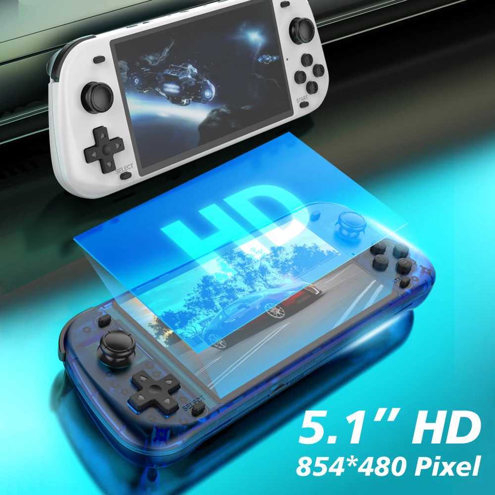 purple R50S Retro Handheld Video Game Console 51 Inch I SCREEn 15000 Games 10 Emulator for 1/ P/DC/N64/W251118