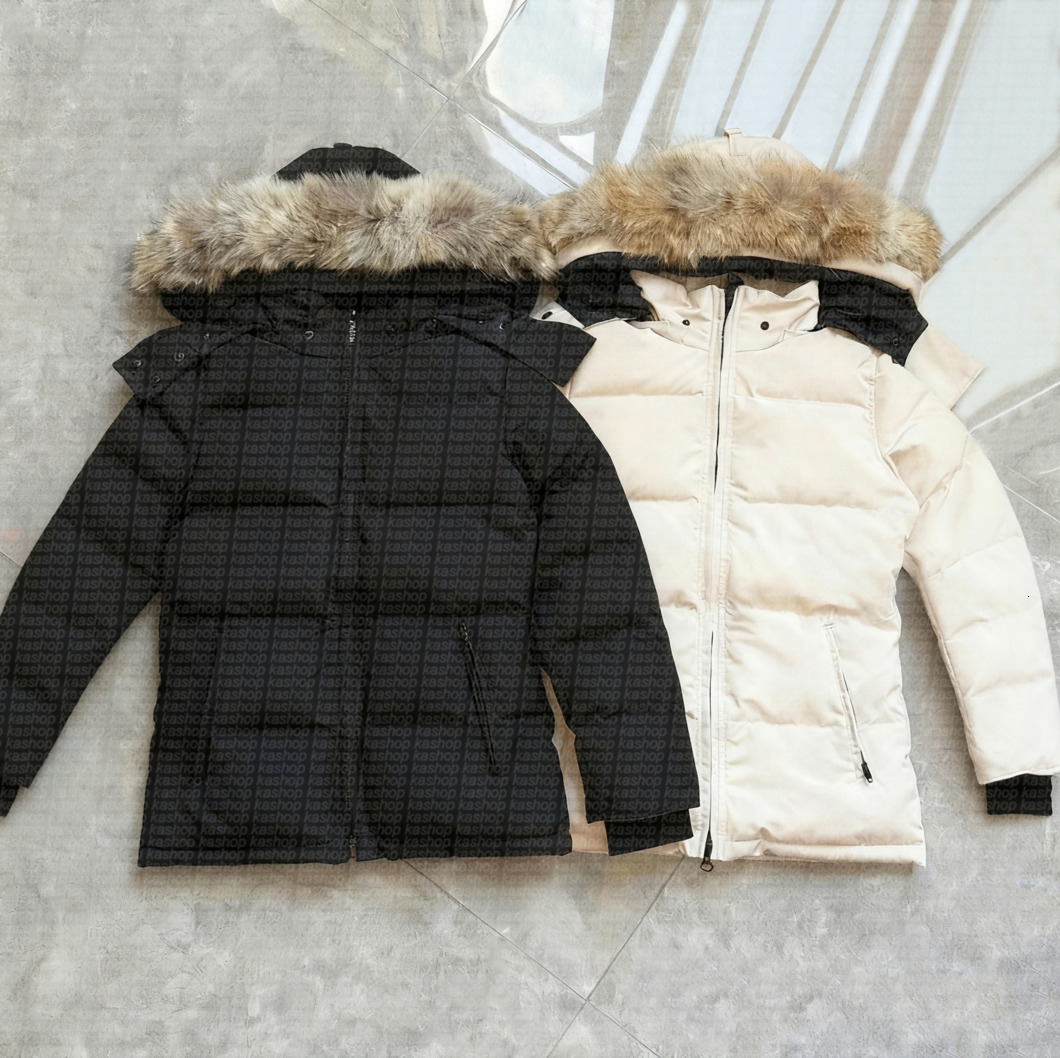 Womens Puffer Jacket Designer Down Jacket Winter Parka canada Coat Real Wolf Fur goosejackets womens Wyndham Windbreaker Removable Hooded jacket Doudoune