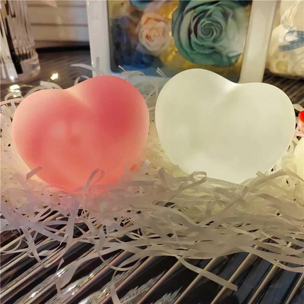 Love Heart LED 3D Lamp Wedding Romantic Red Pink Night Light Ornament Birthday Christmas Home Ambient Light Decoration M251118