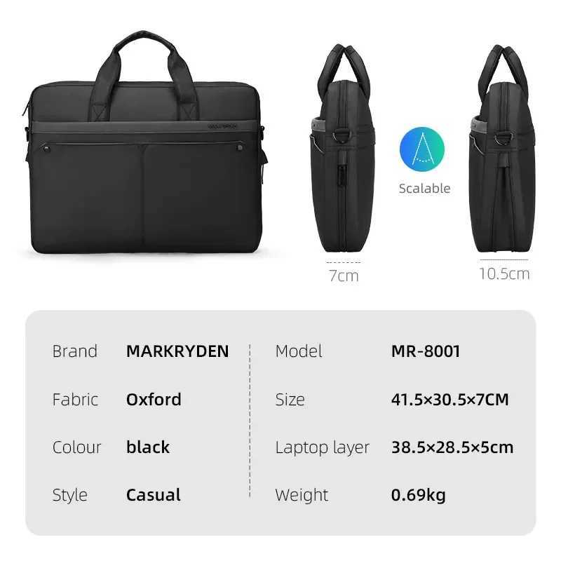 MARK RYDEN Laptop Bag Men Business Document Hand Bag 14/15.6 Z250621