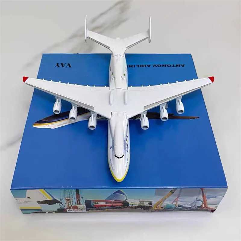 20CM 1400 Scale Ukraine Antonov An225 Transport Airplane Diecast Model With Base And Landing Gear Aircraft Collection Display C251118
