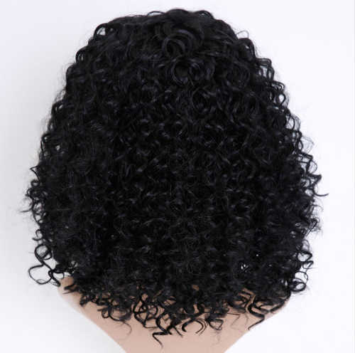 African small curl wigs, European-style wigs, women's short curly hair, hair explosion hairstyle, synthetic head coverings