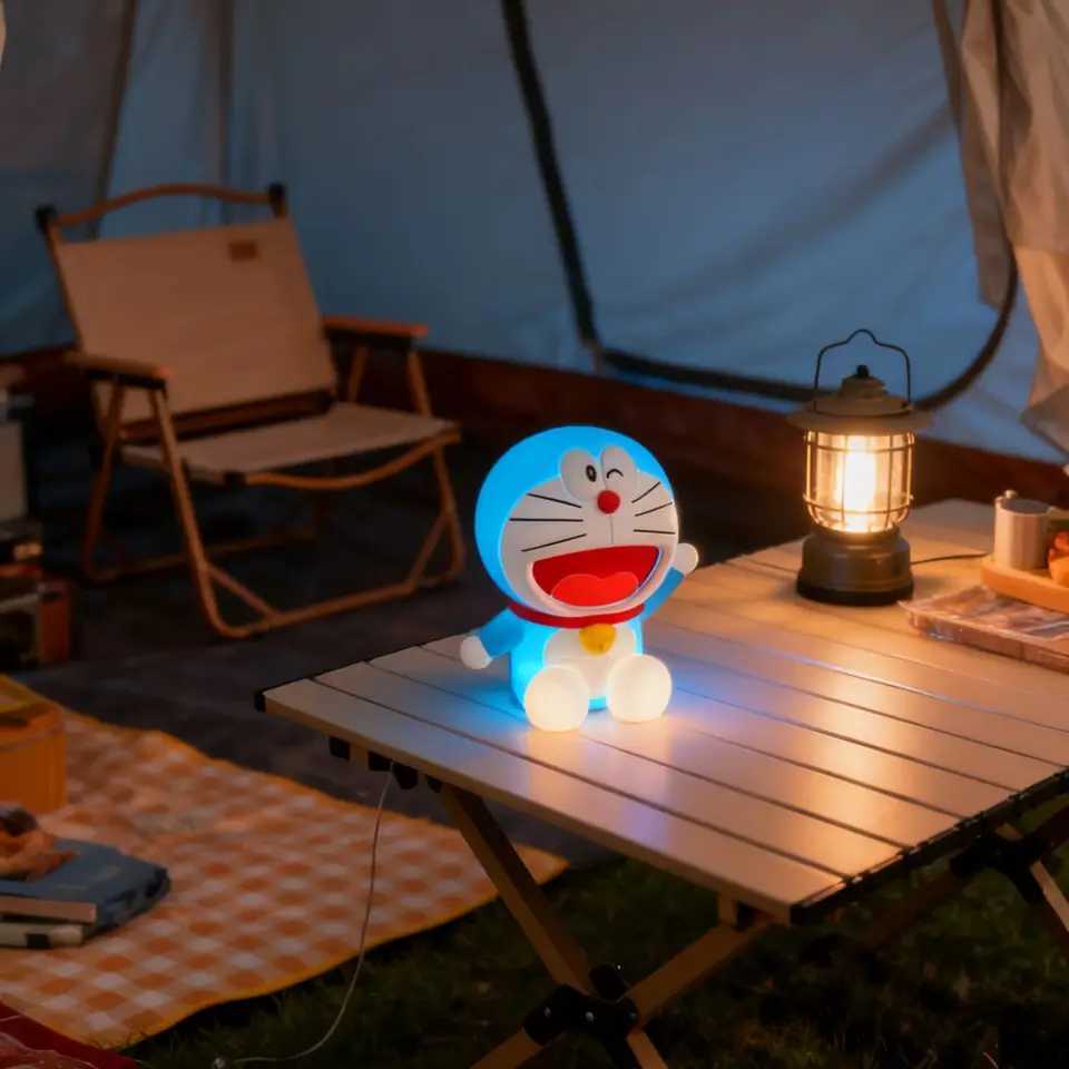 Doraemon Night Light Cartoon Silicone Lamp Pat Control USB Rechargeable Room Decor Kids Birthday Christmas Gift M251118