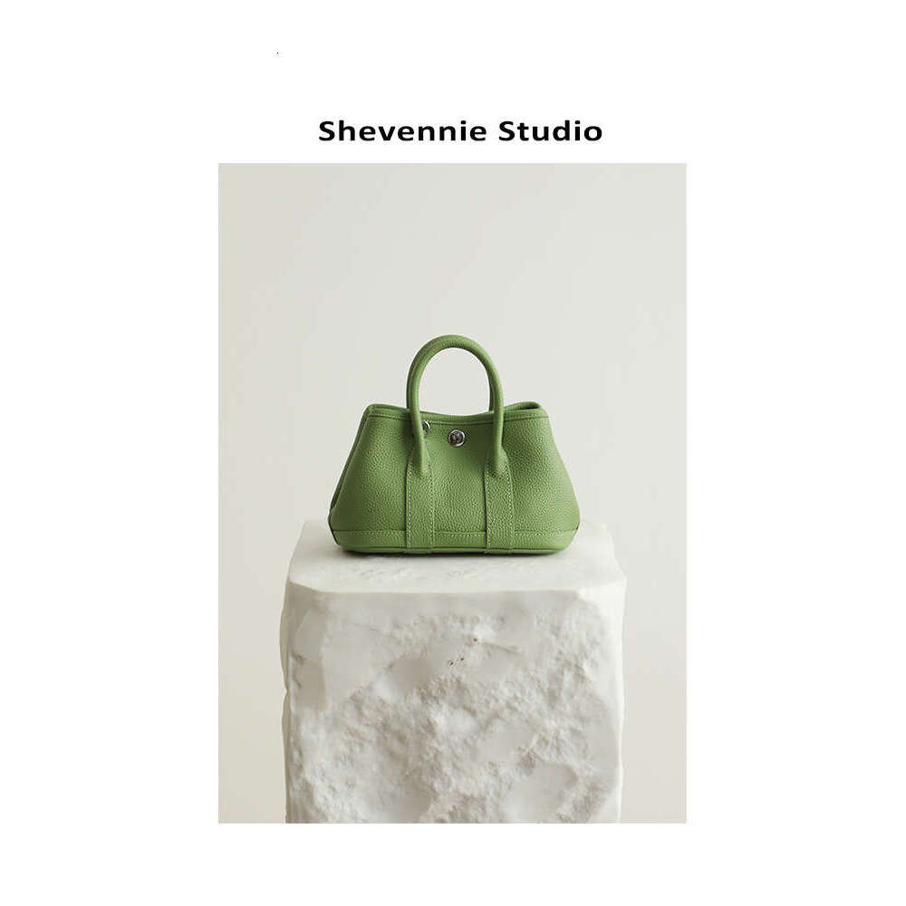 2025 New Garden Tote Genuine Leather Women's Top Layer Cowhide Fashionable Handbag Shoulder Crossbody Bag